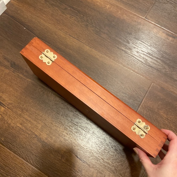 HOPPE’S GUN CLEANING KIT WOODEN STORAGE BOX CHEST - Picture 8 of 9